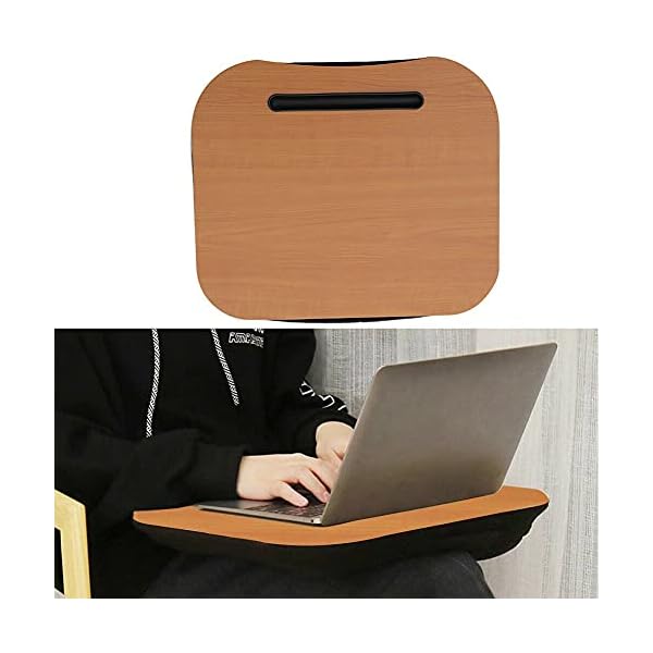 Kosoree Travel Portable Laptop Tray With Cushion Base Sofa Bed PC Notebook Knee Desk - Image 3