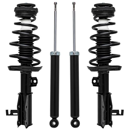 Image of Detroit Axle - FWD 4pc Struts Shock Absorbers Kit for 11-16 Buick Regal, 2 Front Struts w /Coil Spring 2 Rear Shocks Absorbers 2011 2012 2013 2014 2015 2016 Replacement Suspension