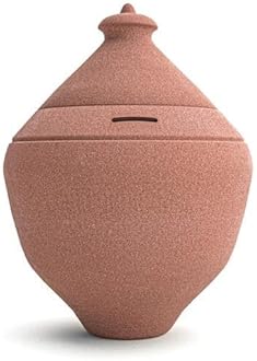 SANJU Clay Mitti ka Gullak/Clay Coin Saving Pot/Coin Bank/Piggy Bank (Multicolor Pack of 1)