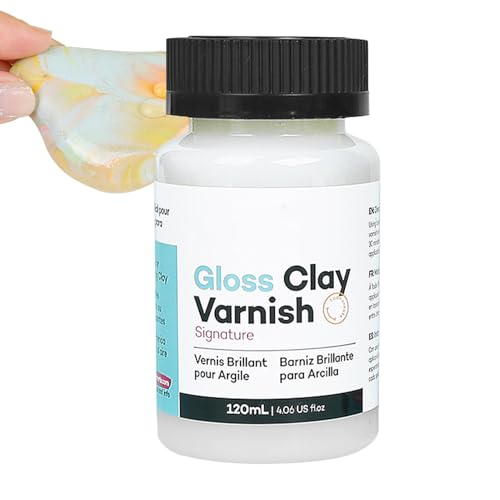 High-Gloss Air-Dry Clay Varnish – Waterproof, 120ml