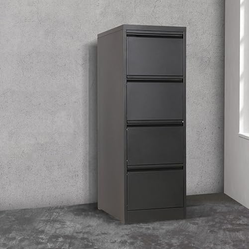 SteelFile - Archivador con cerradura de 2/3/4 Lar Ders para carta/archivos legales, oficina, hogar, archivador Sto Solut, 73 cm