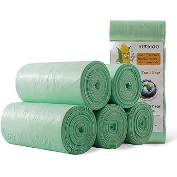 Tear-Resistant Bin Liners 10 L Degradable Organic Rubbish Bags