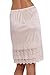 Melody Womens Lace Extender Slip Skirt Half Slip (Large, Blush Pink)