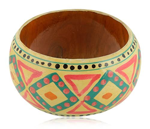 INSTOOK Yellow Handmade Wooden Bangle for Women (2.4) (B09NPS15Q4) Amazon Price History, Amazon Price Tracker