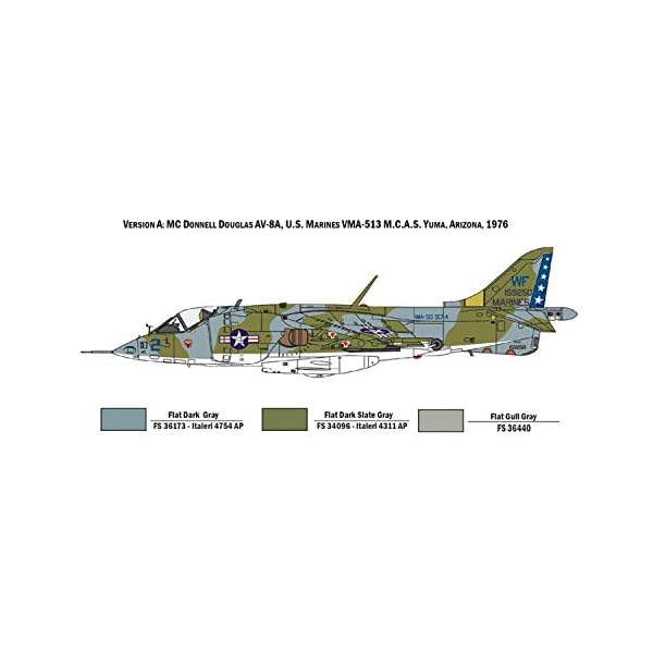 ITALERI 1410S - 1:72 AV-8A Harrier , Modellbau, Bausatz, Standmodellbau, Basteln, Hobby, Kleben, Plastikbausatz… – Bild 4