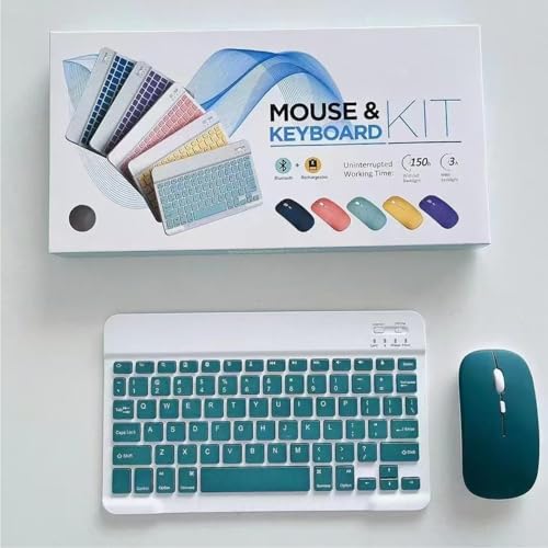 Image of G2800 Slim Multi-Device Bluetooth Keyboard and Mouse Combo (2.4GHz & BT) - Rechargeable, Full-Size Layout, Ultra-Lightweight Design for Windows /MaK /i-OS /Android. (Multi-Color)