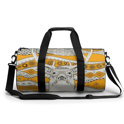 Sac de sport gym Cerf Africain duffel bag 45x23x23cm