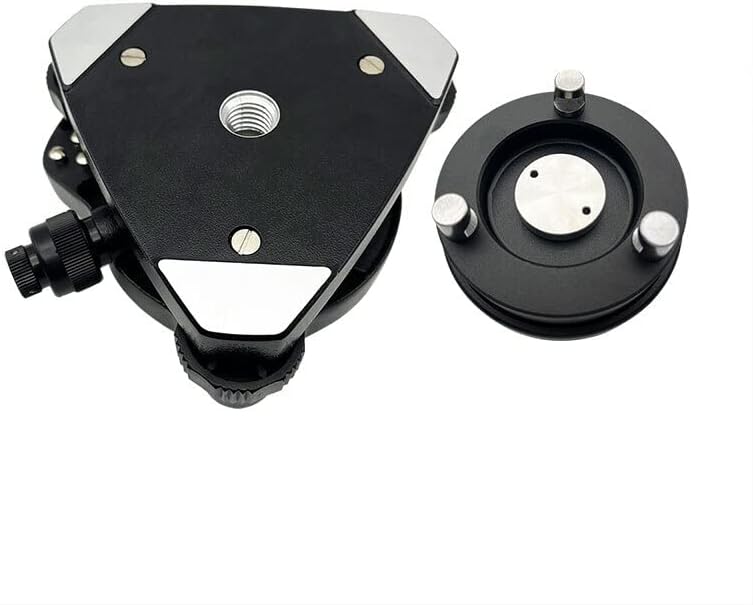 Three-Jaw Tribrach Adapter With Optical Plummet + T4 Fixed Adapter 5/8"11 Mount For Total Station survey instruments (Tribrach)