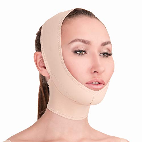 Post Surgical Chin Strap Bandage for Women - Neck and Chin Compression Garment
