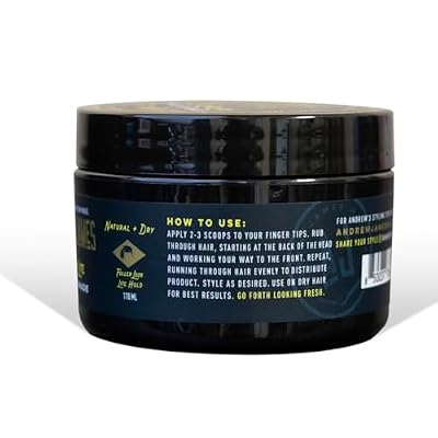 ANDREW JAMES Matte Pomade 2.75 Ounce | BE EASY LITE | Natural Matte Look| Medium Hold Pomade | Sulfate Free | Provides A Fuller Look For Your Hair | Made For Men And Women