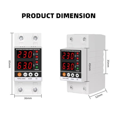Limite de protection contre les surintensités relais 230V