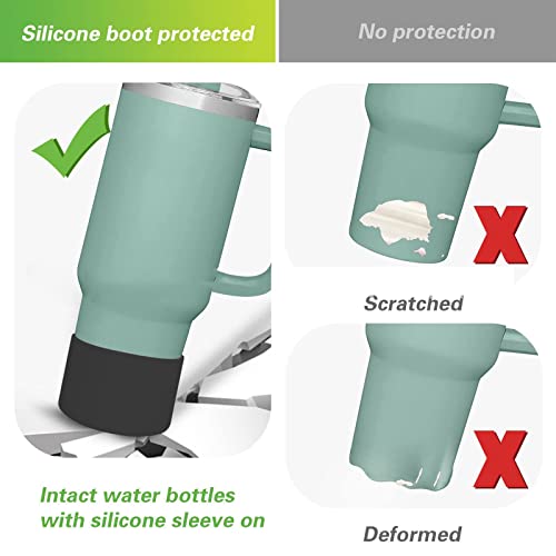 32Oz-40Oz Water Cup Silicone Bottom Cover Water Cup Protective Cover Christmas Stocking Wine #TOP2