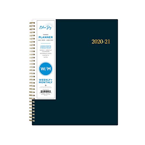 Télécharger Blue Sky 2020-2021 Agenda scolaire hebdomadaire et mensuel, couverture souple, reliure à double fil Livre PDF Gratuit