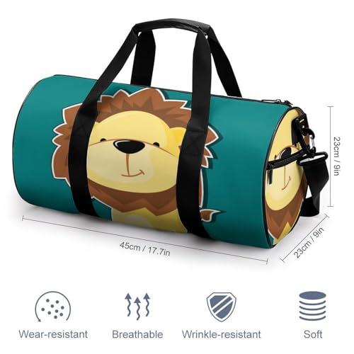 Sac de voyage lion avec grand format de 45cm de long - 2