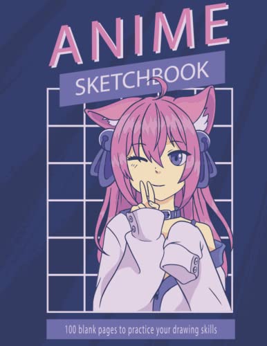 Anime Sketchbook: Anime drawing tablet for girls who love to draw with elegant and perfect design /...