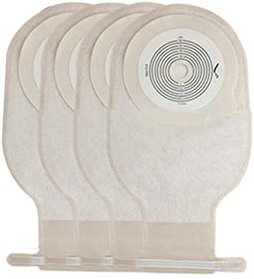 Colostomy Bag, Risingmed Ostomy Bags Drain Pouches Drainable Colostomy Care Bag Open Pouch Ostomy Stoma 60mm Cut Size for Illeostomy Stoma Care (Pack of 10)