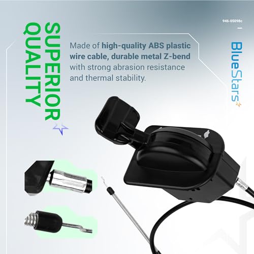 image for BlueStars 946-05098C Throttle Choke Cable - for Cub Cadet Throttle/Cho