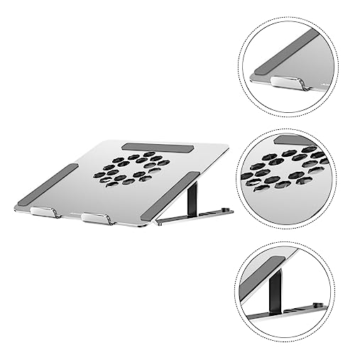 POPETPOP base ajustable para laptop con ventilador LED RGB miniatura 4