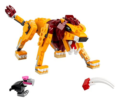 Image of LEGO 31112 Creator 3 in 1 Wild Lion, Ostrich, Warthog, Animal Figurines Toy for Children from 7 Years