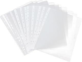 TEHAUX 200Pcs Folha Arquivo Bolso Foto Mangas Fichário Mangas De Papel Transparente Fichário Mangas Fichário Protetores Pasta Fichário Transparente Protetor De Arquivo Pasta De Arquivo
