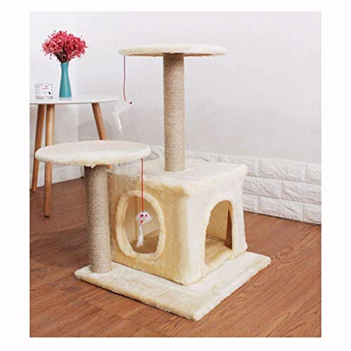 Arbre à chat 64cm compact idéal petit appartement pour l'activité du chaton - 7