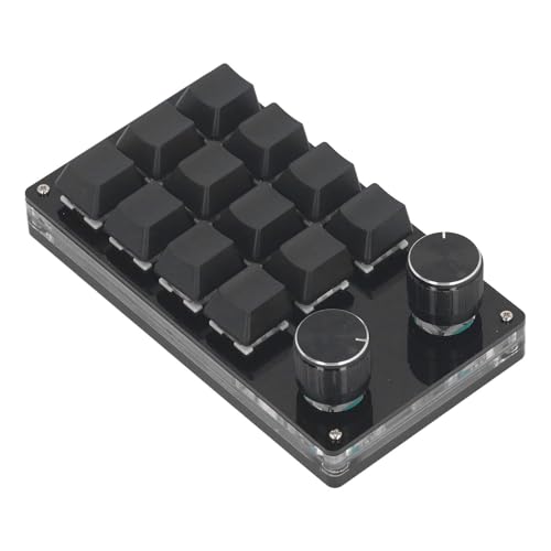Teclado mecánico programable de 12 teclas con doble perilla y switches rojos para OS X 5