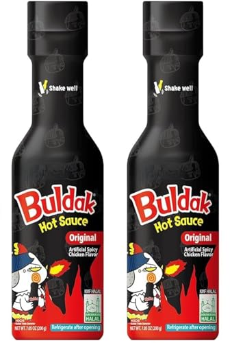 Blissify - Korean Hot Chicken Buldak Sauce 200g (Pack of 2) - Hot Chicken Flavour Noodles Black Sauce