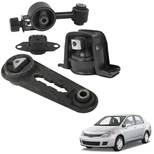 TJHSM 4PCS Engine Motor Mount Set Replacement for 2007-2014 Versa Cube 1.8L A4323 A4320 A4318 A4312