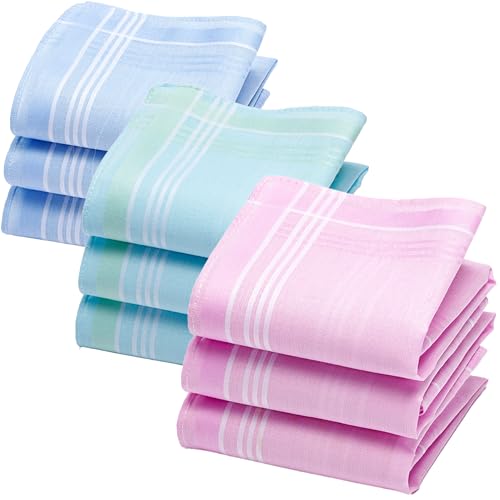 Merrysquare Pañuelos Femeninos Discretos Unicolores - Tamaño Pequeño 28cm x 28cm - 100% Algodón - Modelo Suzon (9)