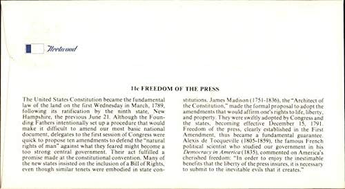 Freedom of the Press First Day Cover 1975