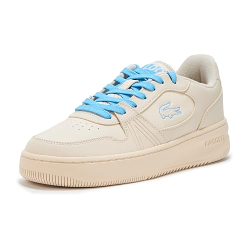 Lacoste Junior's L001 Set Sneakers, Off White & Blue, 5.5