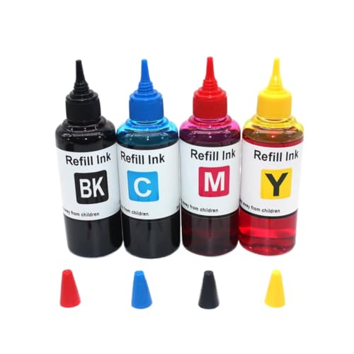 4PC 100ML Refill Dye Ink Compatible with XP 235 245 247 332 335 342 345 432 435 445 452 Printer
