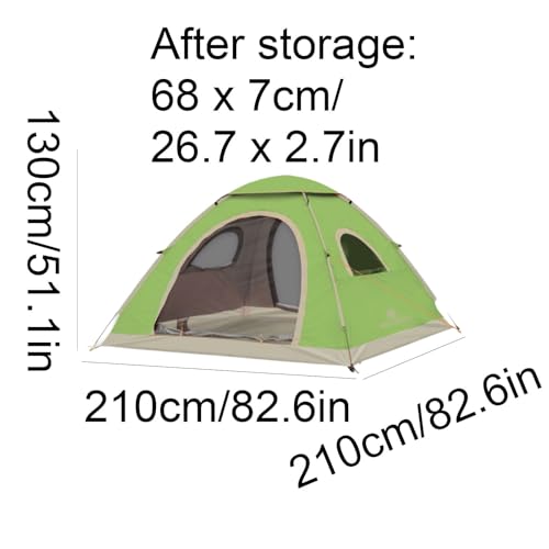 Carpa automática para camping 3-4 personas portátil miniatura 2