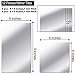 GXOEEGOF 12 Pieces Self Adhesive Acrylic Mirror Sheets, Flexible Non Glass Mirror Tiles Mirror Stickers for Home Wall Decor, 6