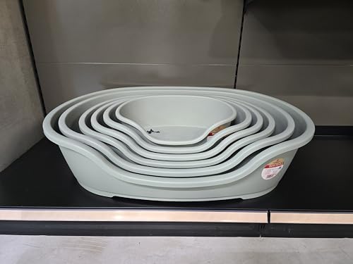 Flamingo Hundebett Tuck – Oval Grün | Größe M (70 × 47 × 22 cm) | Praktisch, Stilvoll & Leicht zu Reinigen!