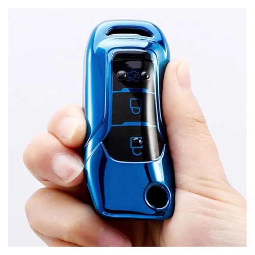 Funda llave para S-MAX con acabado protector refinado azul texturizado antidesgaste 4