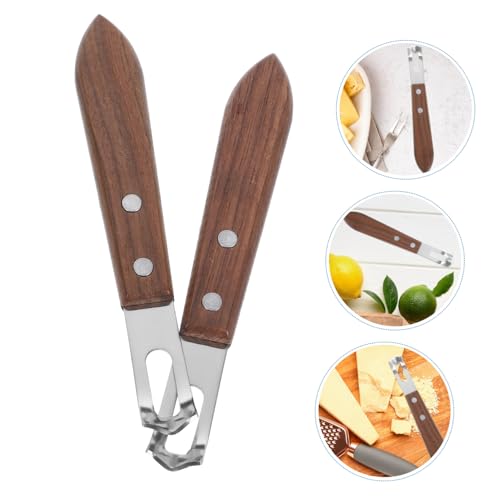 Set 2 Ralladores de Queso Acero Inoxidable Mango Madera miniatura 6