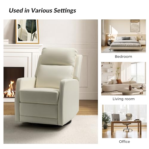 Sillón Plegable Piel Sintética Marfil miniatura 6