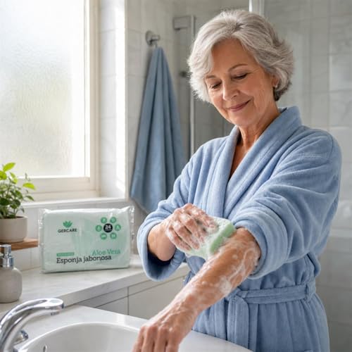Esponjas jabonosas desechables con aloe vera pack de 600 unidades para la higiene diaria 5