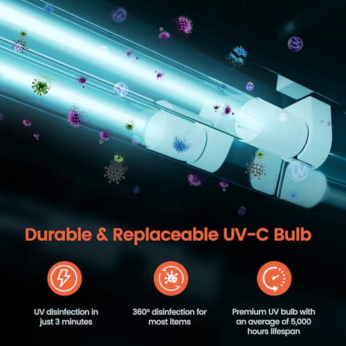 SalonDepot Caixa de desinfecção profissional com desinfetante UV, capacidade de 8 L, para ferramenta