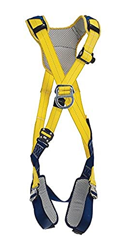 Image of 3M DeltaComfort 1100699 Fall Arrest Kit with Back /Front D-Rings, Quick Connect Buckle Leg /Chest Straps and Comfort Padding, X-Large, Navy /Yellow