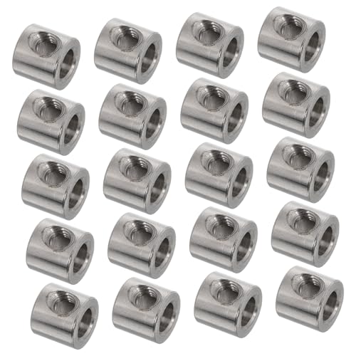NOLITOY 20個 入り鋼製セルフロックワイヤークランプ 強力固定可能 ケーブルロック用多用途ワイヤーロープクリップ 滑り止め 設計簡単操作