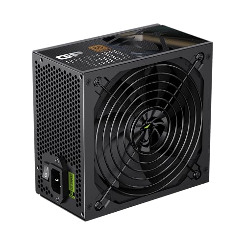 GP 750B - Alimentatore di rete PC 750W, non modulare, 80 Plus Bronze, DC-to-DC, ventola HDB da 140 mm, cavo piatto nero, 9 funzioni di protezione, 5 anni di garanzia, colore: Nero - Alimentatore - Immagine 5