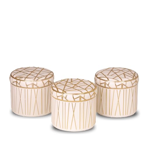 Image of SELVEL Airtight Storage Containers | BPA-Free, Food-Grade, Unbreakable Polypropylene | Multipurpose for Kitchen & Pantry | Space-Saving & Durable - Set of 3 (450ML Each) (Classic White)