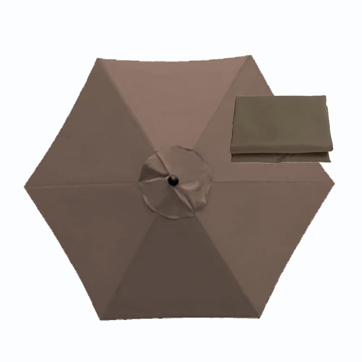BEEGMA Sun Umbrella Replacement Cloth 6 Arms/8 Arms Replacement Parasol Canopy Cover 2.0m 2.30m 2.50m 2.70m 3.0m Outdoor Patio Garden Umbrella Canopy (Color : Dark top, Size : 2.50m/8.2FT-6Ribs)
