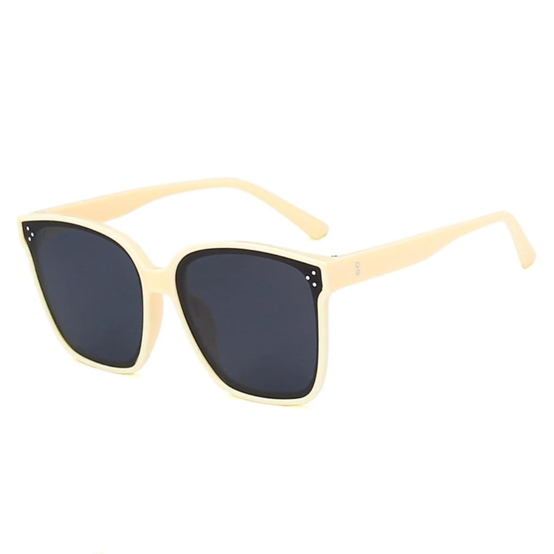 Gafas de sol con protección UV400, montura de gran tamaño con lentes coloridas, para mujeres y hombres, deportes al aire libre y conducción