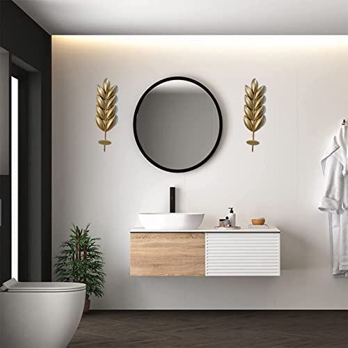 Wall Candle Sconces Set Of 2 ,Wall Decor Decorative Gold Wall Mounted Candle Holder Metal Wall Decorations For Living Room, Bathroom, Dining Room #TOP1