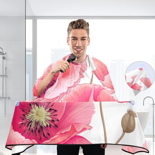 Capa para corte de cabello profesional impermeable con cierre ajustable de broche para barbería y estilismo miniatura 6