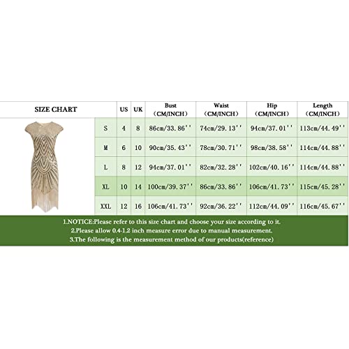 Robe de soirée vintage scintillante Gatsby avec franges fluides