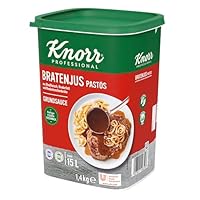 Knorr Bratenjus pastös (vielseitig anwendbar für Bratensaft, Bratensoße (gravy) und braune Soße) 1er pack (1 x 1,4 kg)